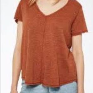 Project Social T Wearever tee red/orange shirt size M